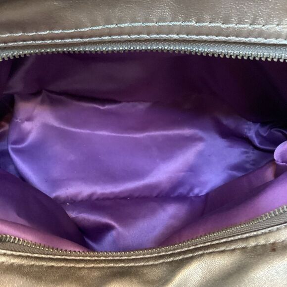 Coach Maggie Madison Metallic Leather Hobo Shoulder Bag HTF - Picture 13 of 16